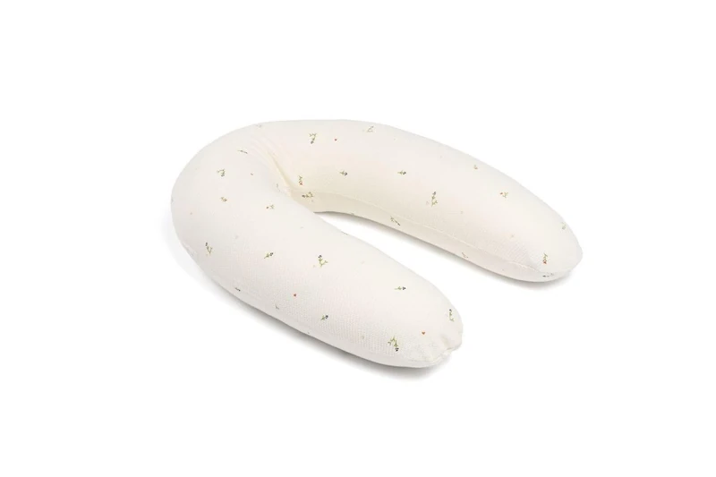 Doomoo Twisty Organic Cotton 2-in-1 Pregnancy Pillow & Maternity Nursing Support Pillow, TOXPROOF & OEKO-TEX® Certified, Cream