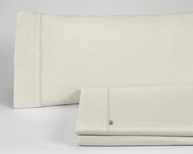 AlexandreHouse Juego de sábanas cream Cama de 160 (4 pieces) - 100% cotton - 144 hilos. Gramage: 115 - Image 1