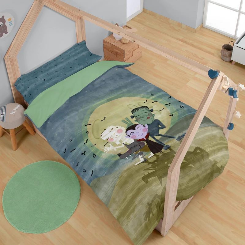 AlexandreHouse Dúo de funda nórdica Draky Impresión digital - Cama de 90 cm - Image 1