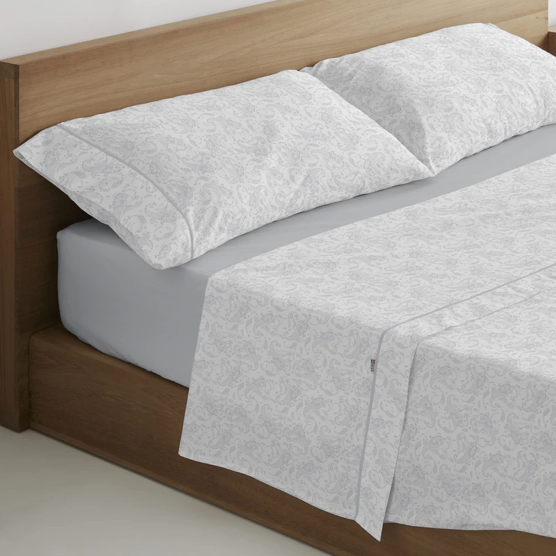 AlexandreHouse Juego de sábanas Lara pearl colour. Cama de 150 (2 alm) cm. 4 pieces