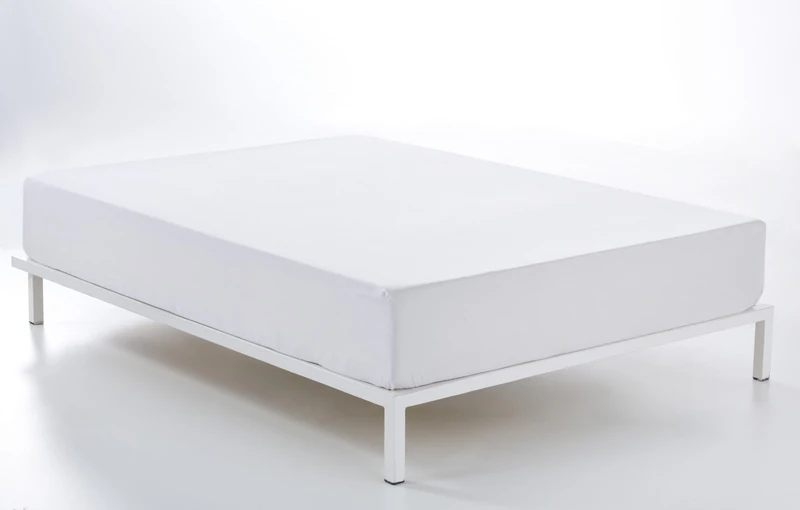 Adjustable white Cama de 200 (30 cm high) - 100% cotton - 200 hilos. Gramage: 125