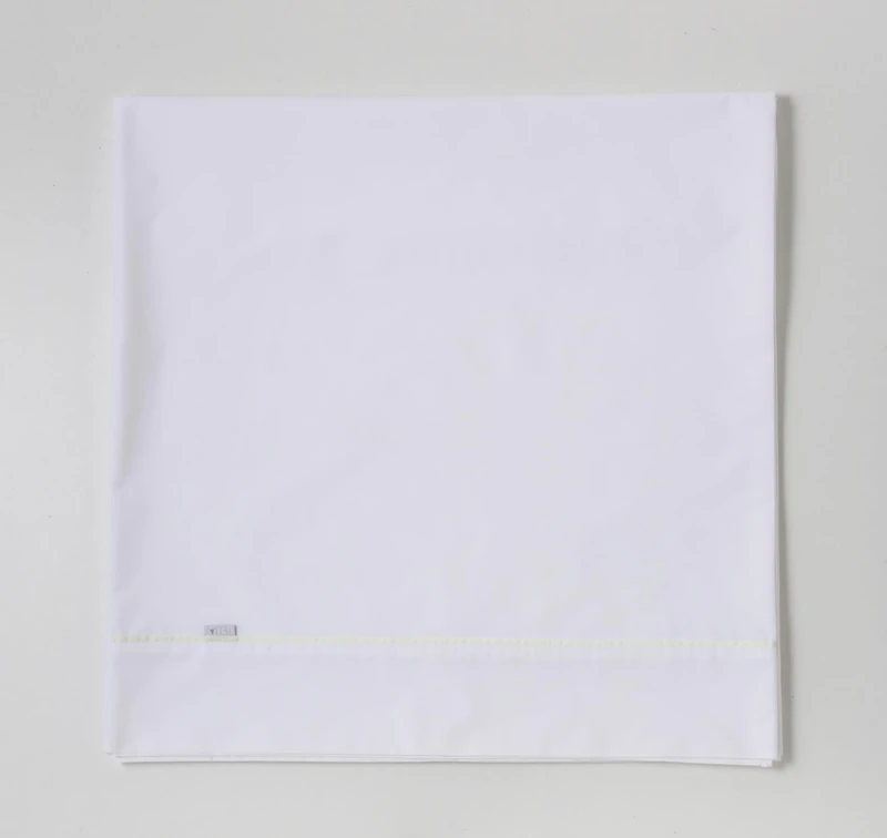 Sábana encimera de algodón de 600 hilos colour blanco Cama de 200 cm - Image 1