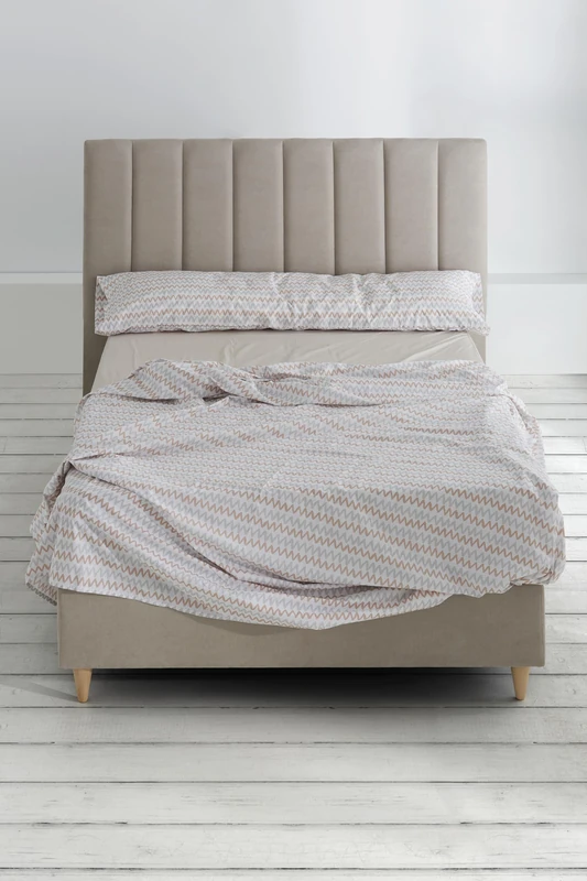 AlexandreHouse Juego de sábanas Cloe colour pink. Cama de 150 (2 alm) cm. 4 pieces