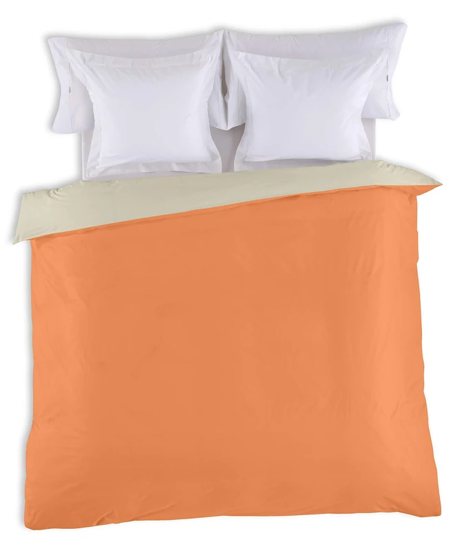 AlexandreHouse Funda Nordica reversible bicolour mangopiedra - Cama de 90 (1 piece) - 100% Cotton - 144 hilos. Gramage: 115