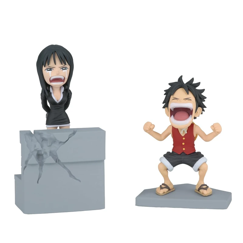BANPRESTO Monkey D. Luffy & Nico Robin One Piece World Collectable Log Stories Action Figure, 10 cm, BP28829P Multicolor, Collectible Figure, Optimal for Anime Fans