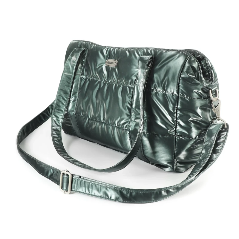 Record - Subzero Transport Bag for Dogs and Cats, Dog Transport Box Made of Durable Polyester with Colour Changing Effect, Removable Shoulder Strap, Base and Inner Pocket with Zip