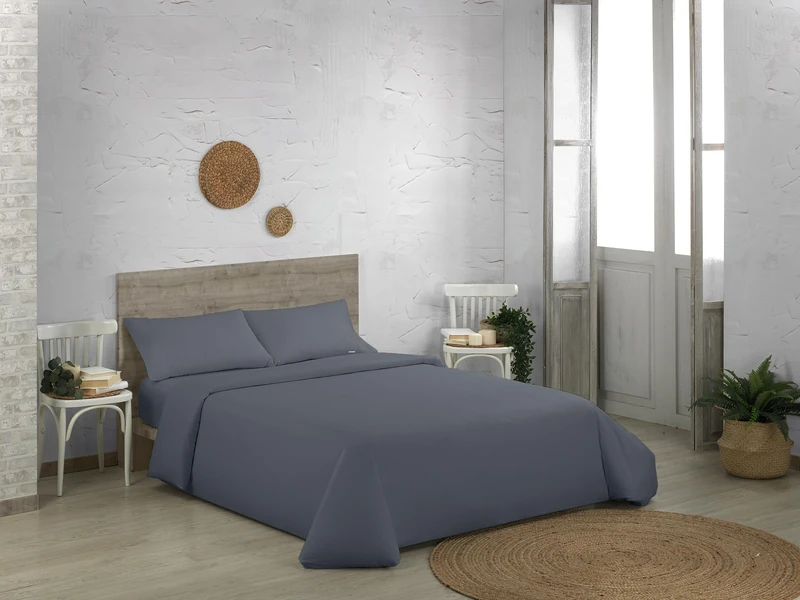 AlexandreHouse 200 Hilos Ceniza Bedding Set - 4 Pieces