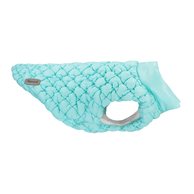Record - Cloud Dog Coat with Stylish Design and Embossed Effect - Leash Hole, Velcro Closure for Quick Fit and Elastic Back Legs | Tiffany, XL