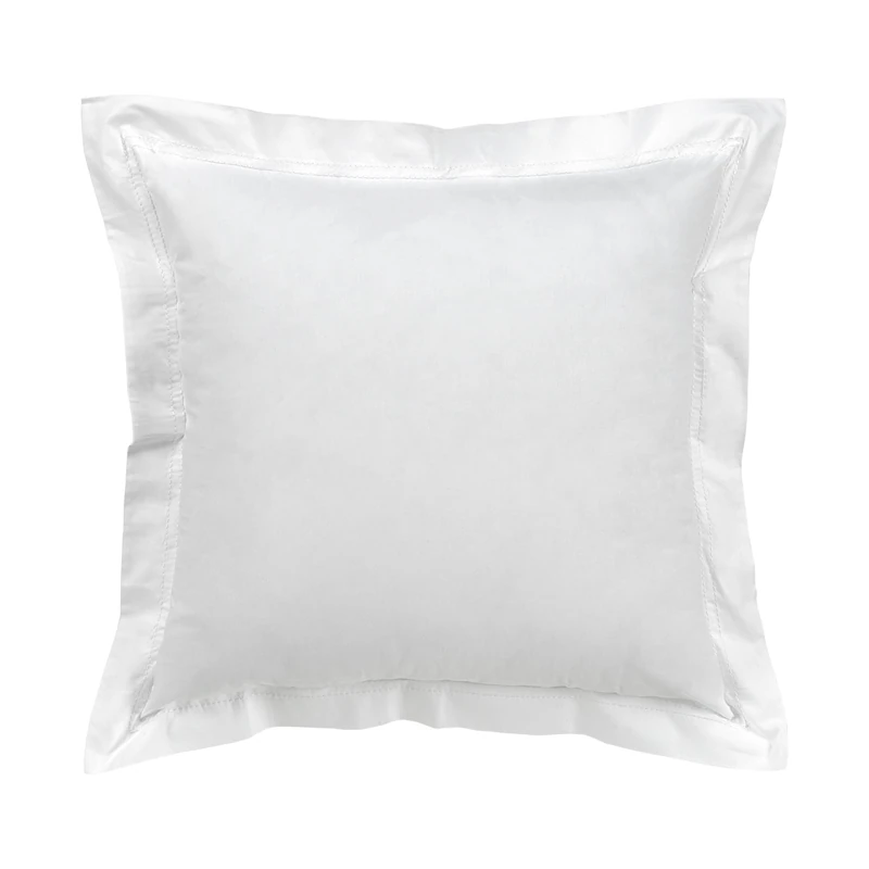 Pack of 2 fundas de cojín de algodón orgánico de 200 hilos, white - Image 1