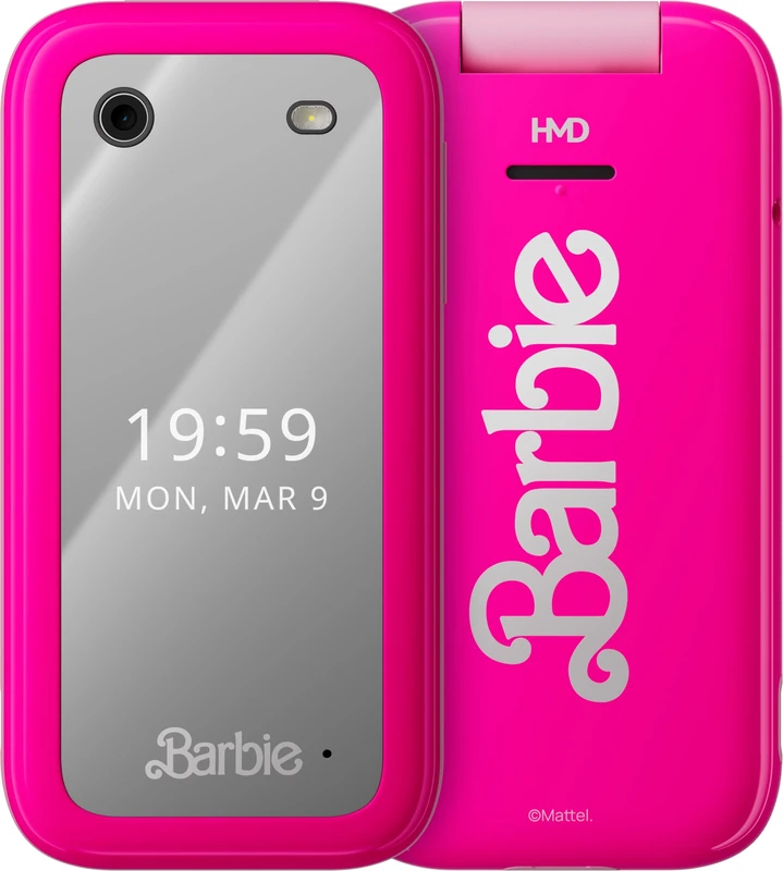 HMD Barbie Phone - The Iconic Clamshell Format Phone, Dual Indoor/Outdoor Display, Make-up Mirror, Surprise Operating System, VGA Camera and Flash - Image 1