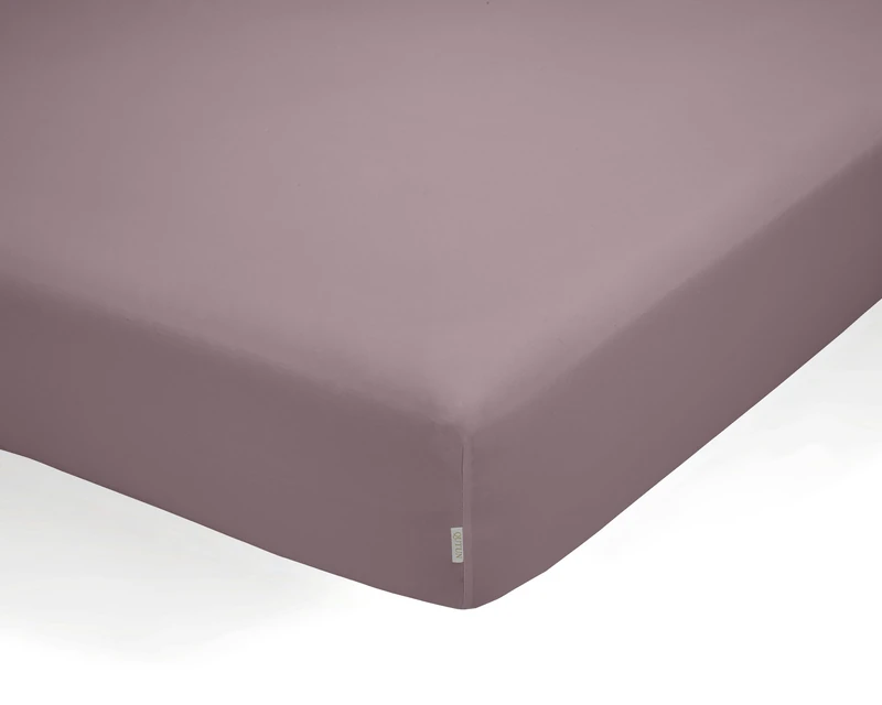 Sábana Bajera Ajustable de algodón orgánico color néctar. Cama de 135/140 cm - Image 1