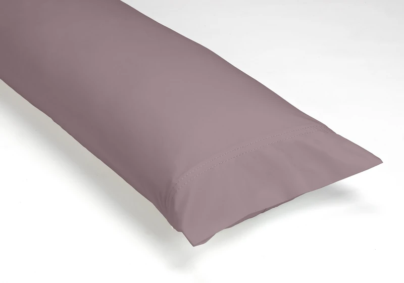 AlexandreHouse Funda de almohada de algodón orgánico color néctar. Acabado en doble pespunte. - Image 1