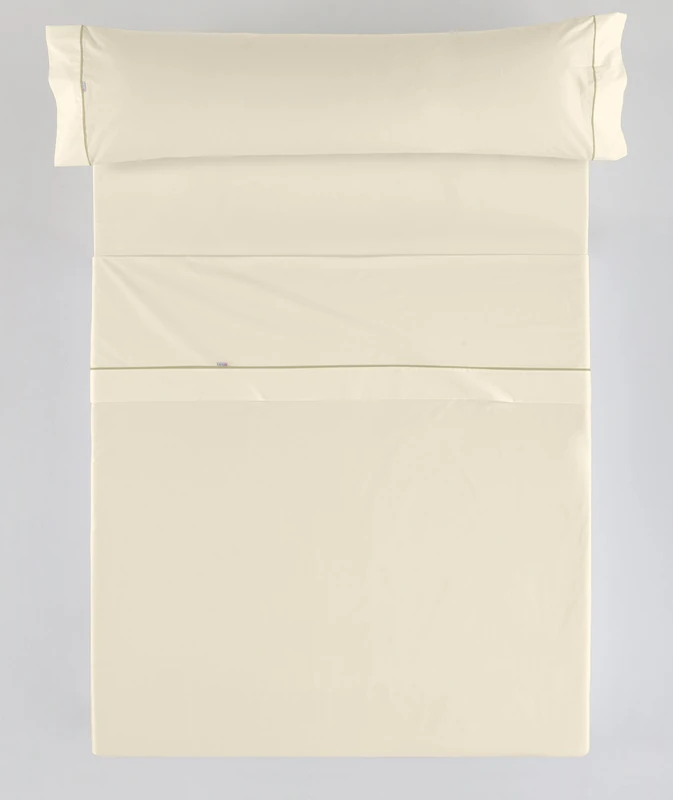 AlexandreHouse Juego de sábanas cream Cama de 90 (3 pieces) - 100% cotton - 144 hilos. Gramage: 115 - Image 1