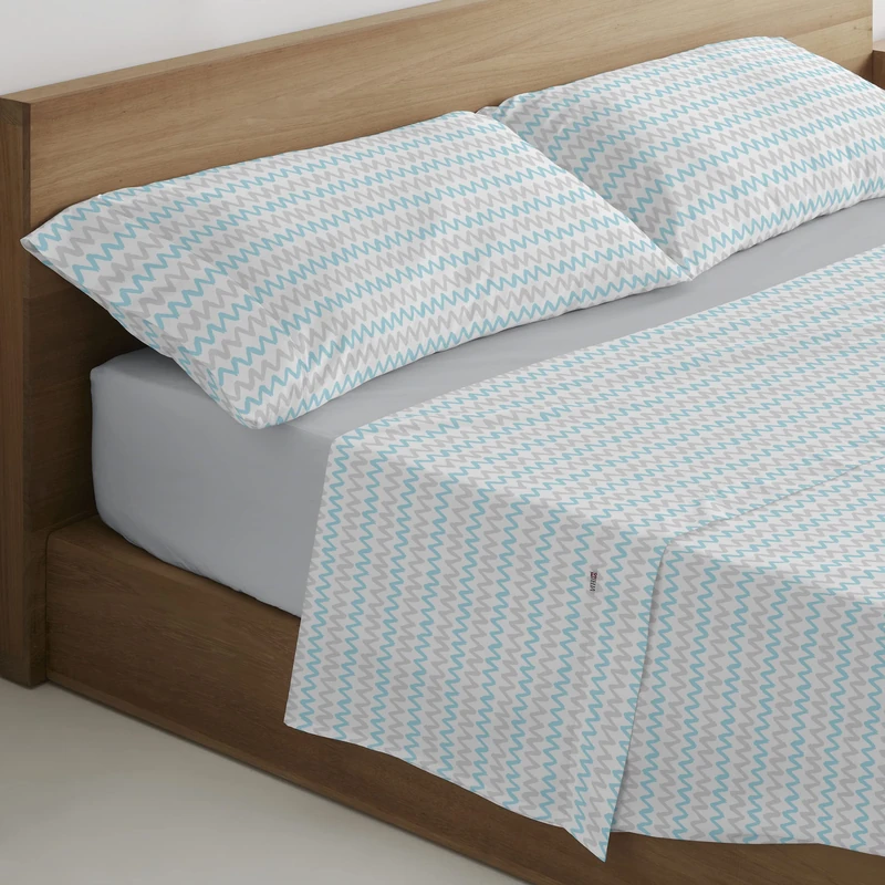 AlexandreHouse Cloe blue juego de sábanas. Cama de 160 cm. 4 pieces