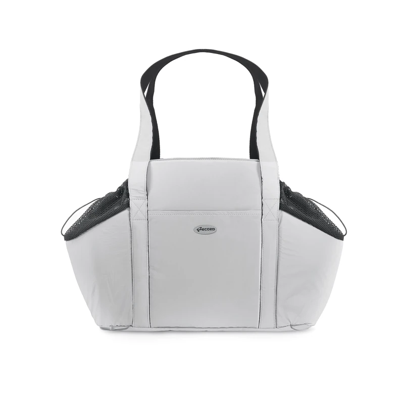 Record - Dogmar Dog Bag for Dogs and Cats Waterproof, Ventilated with Mesh Inserts and Padded. Dog Bag with Lead and Removable Base.Up to 6 kg | Silver, 40 x 17 x 30 cm