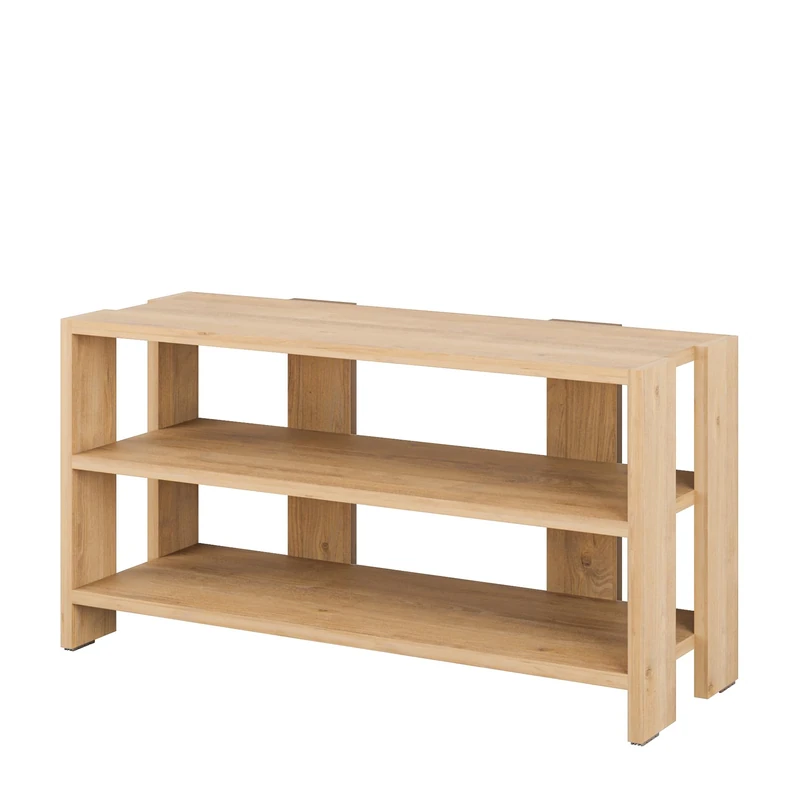 AlexandreHouse Shoe Bench with 2 Shelves, Safir Colour, Height 44 cm, Width 84 cm, Depth 30 cm