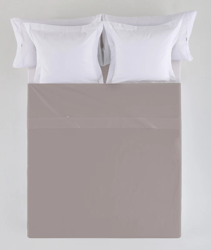 Sabana Encimera Colour Plomo Cama de 200 50% Cotton / 50% Polyester - 144 Hilos. Gramage: 115 - Image 1