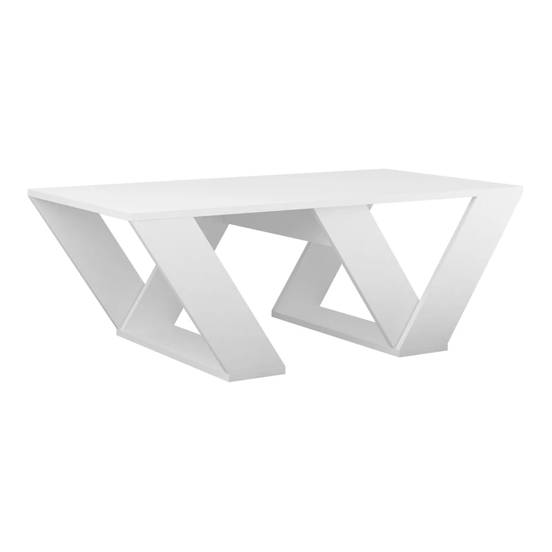AlexandreHouse Mesa de Centro Diagonal Colour Blanco. (High 40 cm/Hip 110 cm/Bottom 60 cm) - Image 1