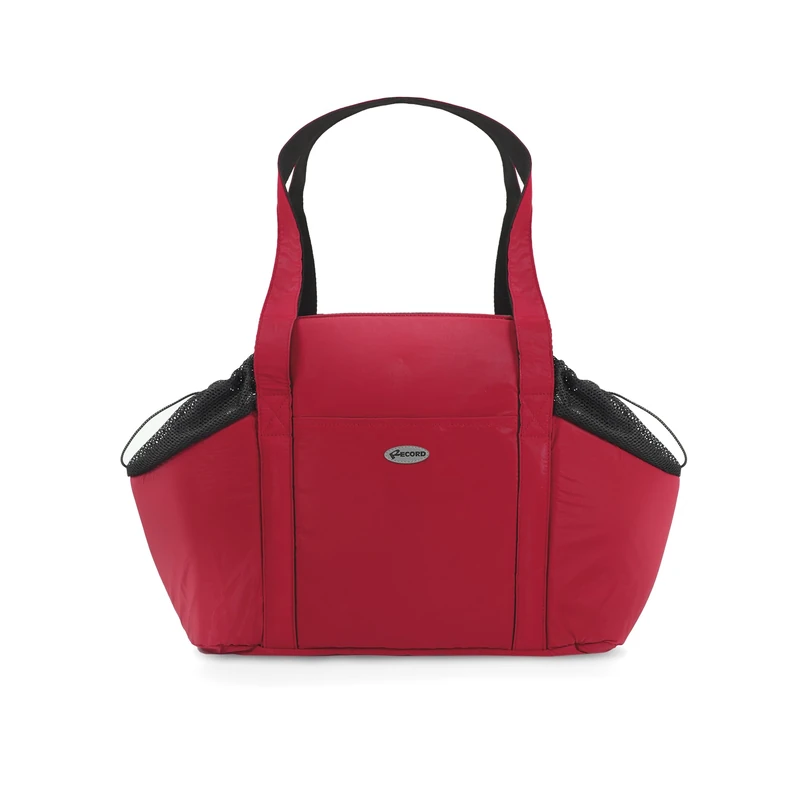 Record - Dogmar Waterproof Dog Cat Bag with Mesh Inserts and Padded Dog Bag with Leash and Removable Bottom Up to 6kg | Red, 40 x 17 x 30 cm