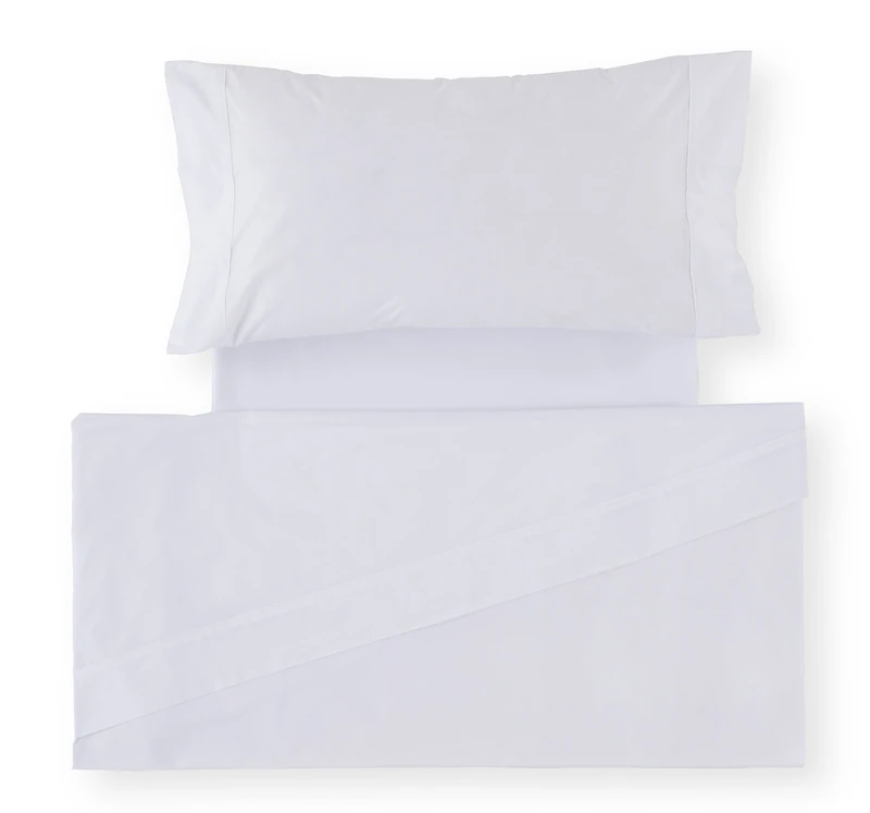 AlexandreHouse White Satin Juego 200 cm 4 Pieces