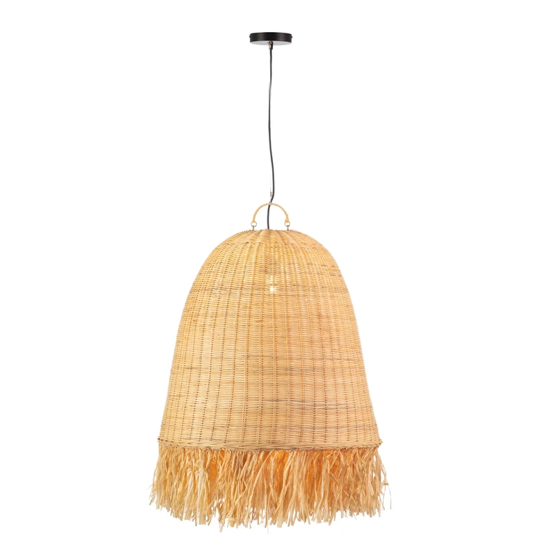 AlexandreHouse Techo Lamp 60 x 60 x 60/200 Ratan/Sisal Natural