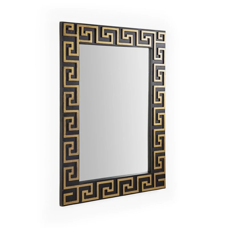 AlexandreHouse ESPEJO 86X3X111 Crystal/Madera Black/Dorado