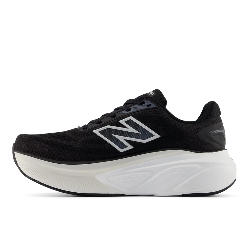 New Balance Women's Fresh Foam X More v6 Running Shoes, Black/Grey Matter/Castlerock, 5.5/M