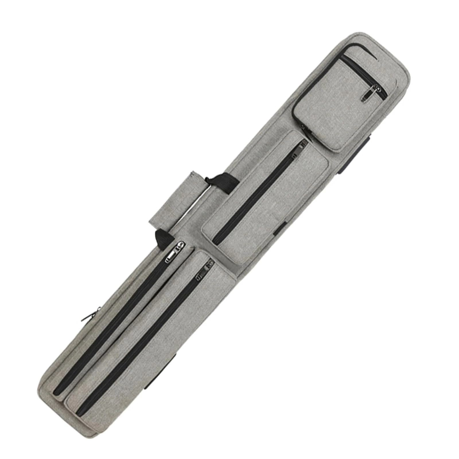 ivycaw Pool Cue Case 3x4 Pool Stick Bag with Backpack Straps Soft Billiard Cue Carrying Case with Two Shoulder Strap, Billiard Stick Case Holds 3 Butts 4 Shafts and Billiards Accessories