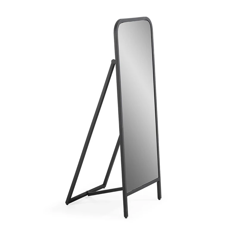 AlexandreHouse ESPEJO DE PIE 45X45X122 CRYSTAL/METAL BLACK