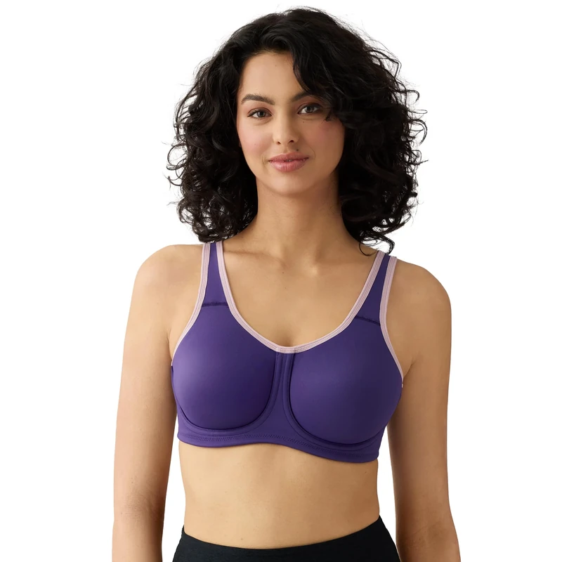 Wacoal Women's Underwire Sport Bra, Mulberry Purple, 32D