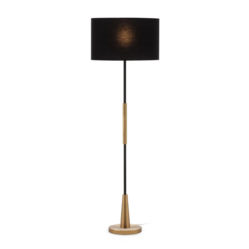AlexandreHouse Pie Lamp 25 x 25 x 147 cm Metal Dorado/Black Sin Trousers