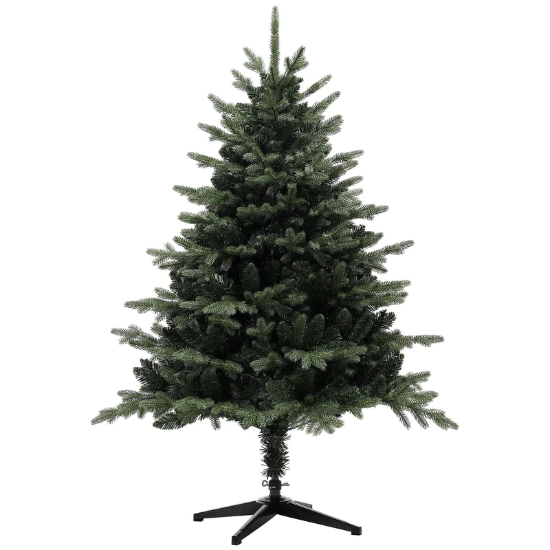 HOMCOM 5ft Artificial Spurce Christmas Tree 1121 Branch Tips Hinged Green