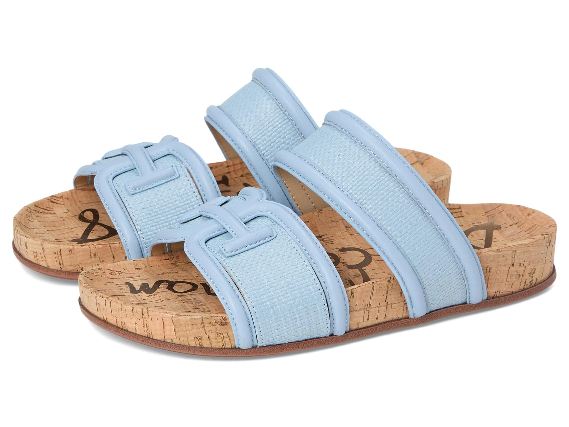 Sam Edelman Women's Rowan Slide Sandal, Blue Breeze, 9 UK