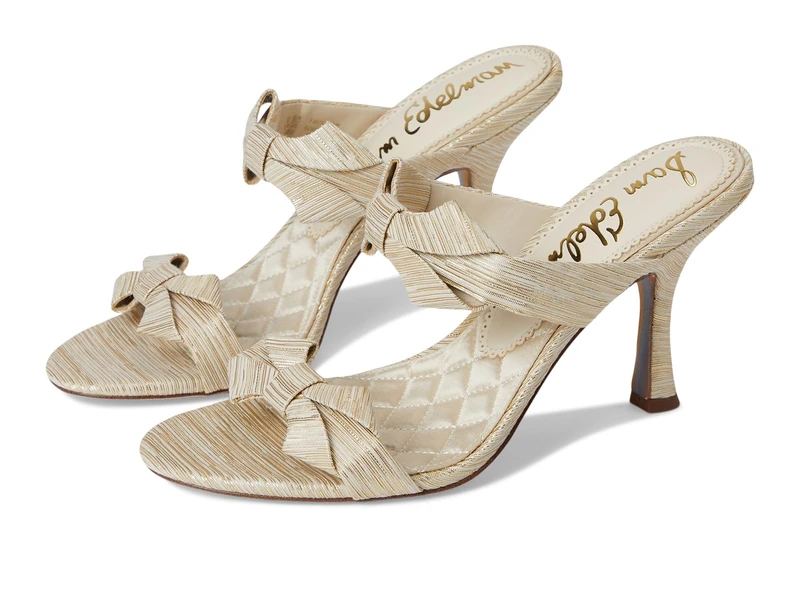 Sam Edelman Women's Jasmine Heeled Sandal, Soft Gold, 5 UK