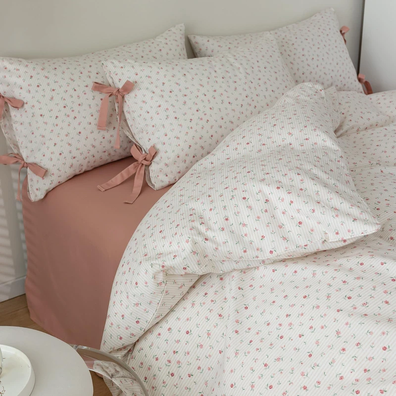LifeTB Twin XL Floral Duvet Cover - 100% Cotton Botanical