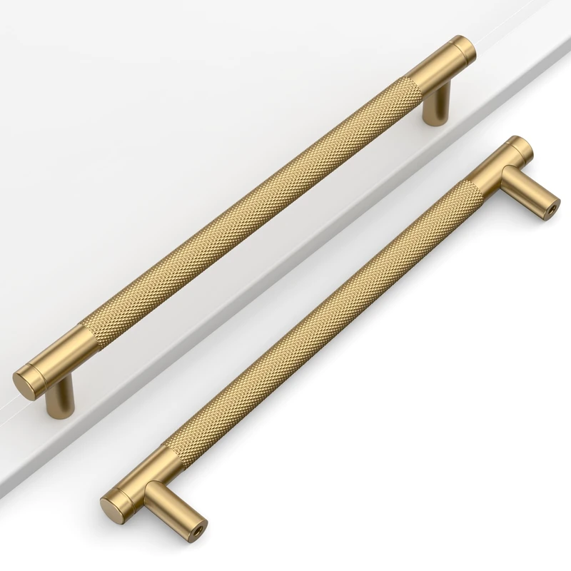 Coinkoly 10 Pack 7.5"(192mm) Champagne Bronze Cabinet Pulls Kitchen Cabinet Handles Champagne Gold Drawer Pulls Cupboard Hardware for Cabinets CK0026