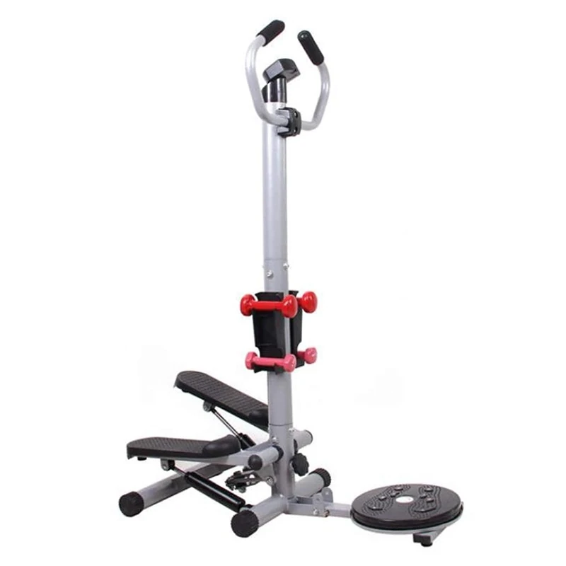 SmPinnaA Mini-Stepper Swing Stepper Stair Step Machines Home Twist Stepper With Dumbbells and Twist Discs Workout Fitness Machine Sport Exercise Gym for Exercise - Image 1