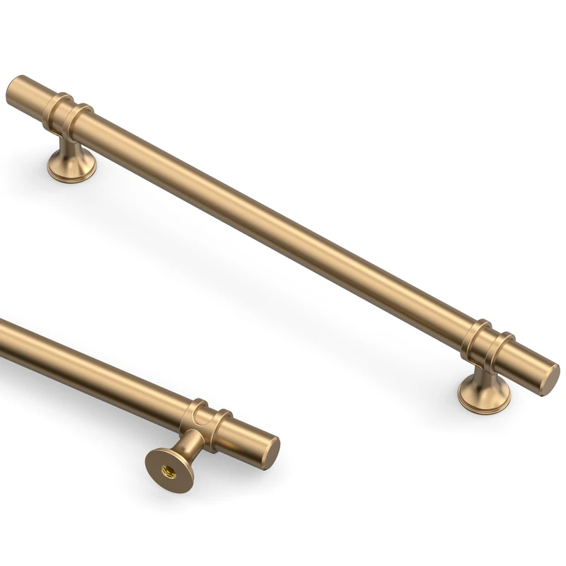 Asidrama 10 Pack 12.6 Inch(320mm) Champagne Bronze Kitchen Cabinet Handles, Cabinet Pulls Kitchen Cabinet Hardware Cupboard Handles Drawer Pulls