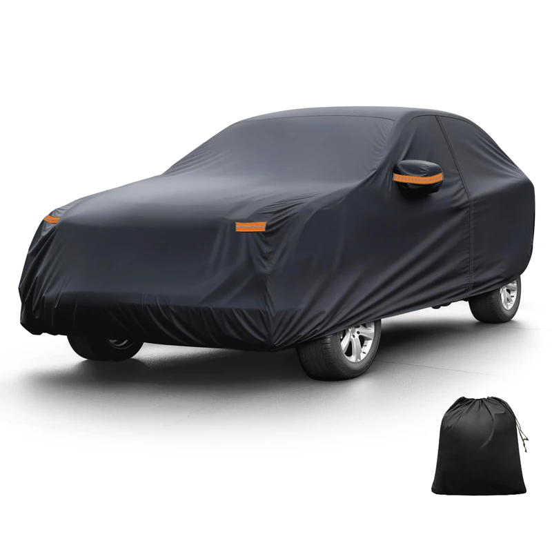 X AUTOHAUX All-Weather Car Cover for Lexus NX - Waterproof, Windproof, and UV-Resistant with Left Side Zipper, 210D-PU Material