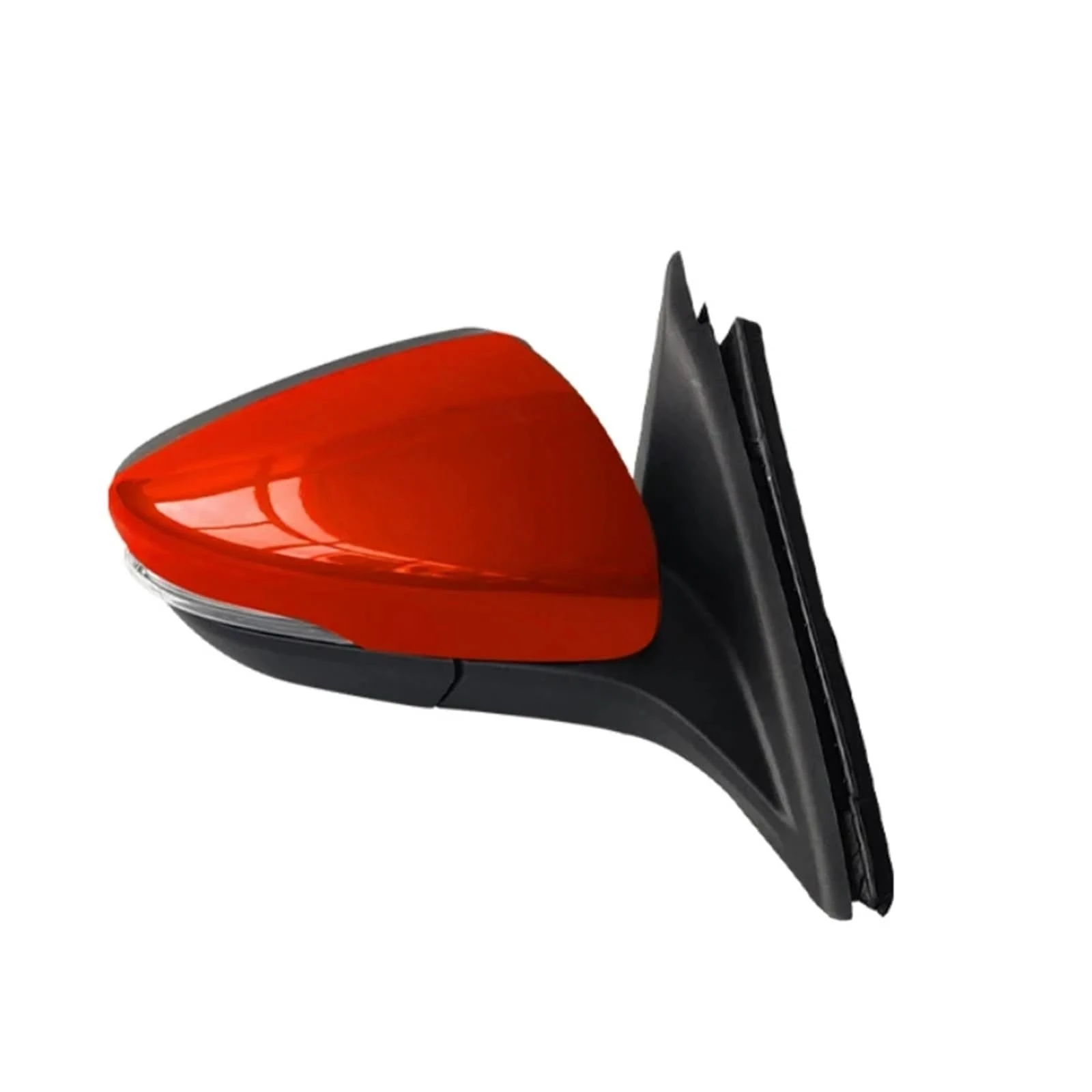 Car Accessories Side Rearview Mirror Assembly Compatible For Ford Focus 2019-2021 Auto Electric Folding Turn Signal Blind Spot Mirror Assy(Orange,8 Wire Right)