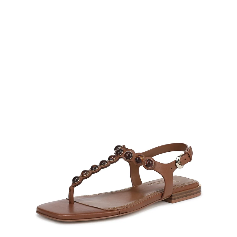 Naturalizer Women's Nara Flat Thong Sandal, Brown, Medium Fit, UK 3