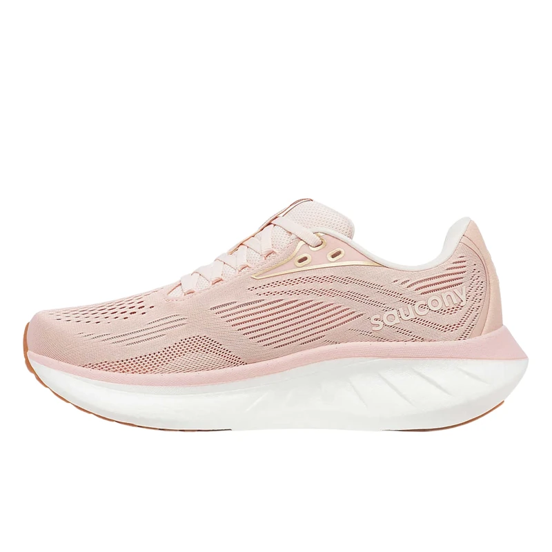 Saucony Women's, Ride 18 Running Shoe, Cameo/Peony, 3.5 UK