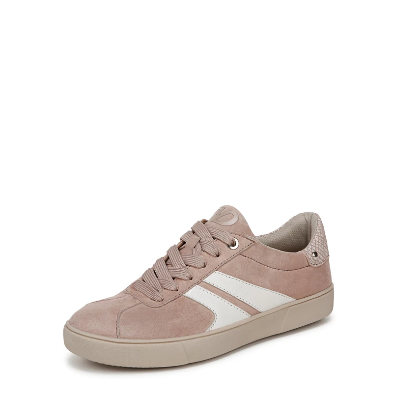 Naturalizer Women's Lace Up Trainers Medina Walking Shoes Taupe Wide Fit UK 4