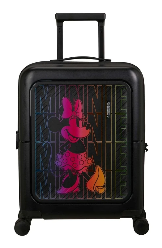 American Tourister Dashpop Disney - Spinner S, Expandable Cabin Luggage, 55 cm, 41/47 L, Multicolour (Minnie Neon Gradient)