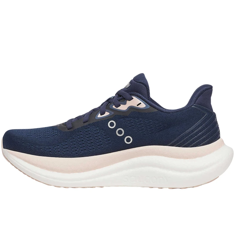Saucony Women's Triumph 23 Sneaker, Navy/Cameo, 3 UK