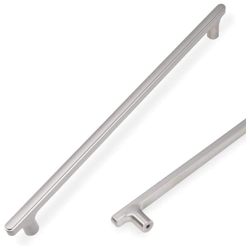 COTYKILEY 10 Pack 15 Inch(381mm) Brushed Satin Nickel Cabinet Handles Kitchen Cabinet Pulls Cabinet Door Handles Kitchen Cabinet Hardware Cupboard Drawer Pulls Dresser Handles