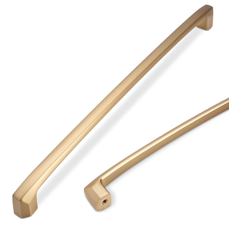 COTYKILEY 10 Pack 15 Inch(381mm) Champagne Bronze Cabinet Handles Gold Kitchen Cabinet Pulls Cabinet Door Handles Kitchen Cabinet Hardware Cupboard Drawer Pulls