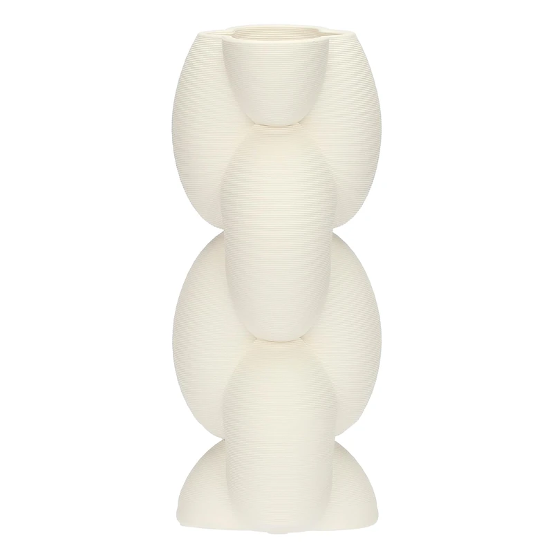 rituali domestici - Deco Chain M Ceramic Vase, 12 x 12 cm, Depth 29.5 cm, Trama Collection