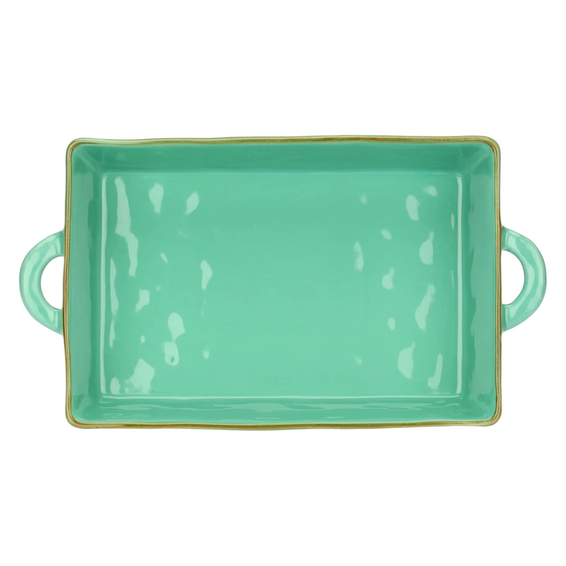 Rose&Tulipani Concerto Collection Green Stoneware Dish 38 x 7.5 cm Depth 22 cm - Image 1