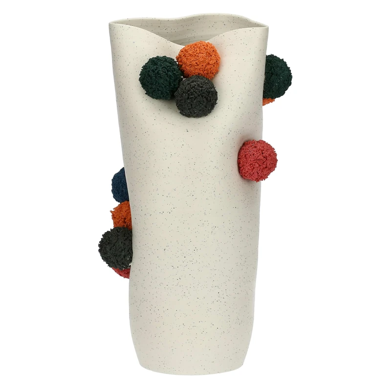 rituali domestici - Pompompon Collection L Ceramic Vase, 22 x 18 cm, Depth 44 cm